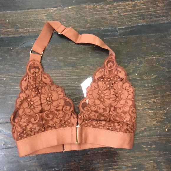 HAH x Free people groupie bralette milk chocolate light support size S NWT - Picture 2 of 6